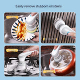 Rechargeable Cordless 4 in 1 Electric Cleaning Brush - Cleans Kitchenware, Rugs and more