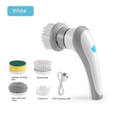 Rechargeable Cordless 4 in 1 Electric Cleaning Brush - Cleans Kitchenware, Rugs and more